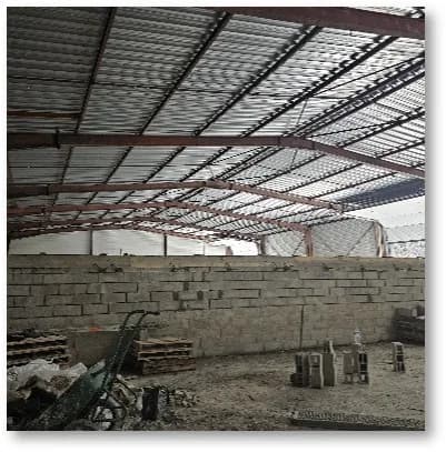 Vue de la structure métallique existante étudiée