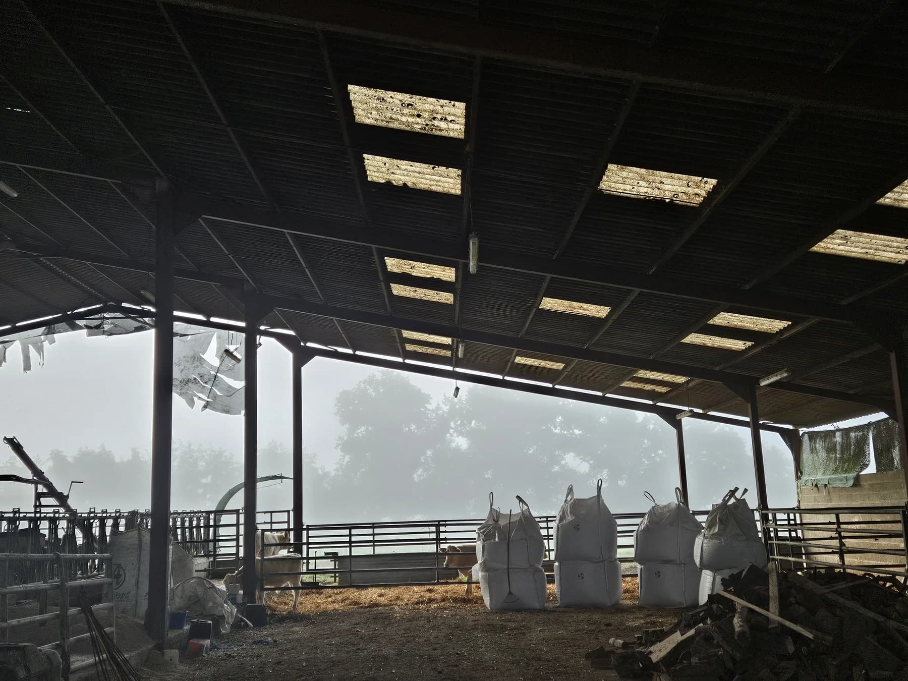 Vue du bâtiment étudié pour un projet photovoltaïque